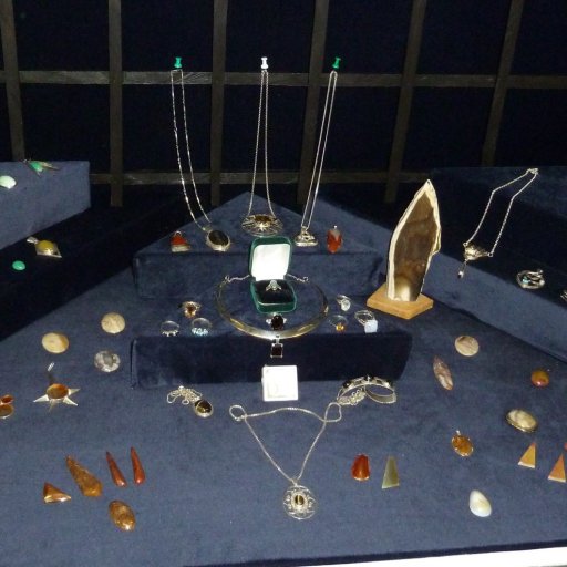 Jewellery display by member