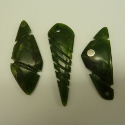 Three Greenstone pendants - Peter Sandler.jpg