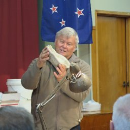Explaining his item - Peter Sherman.jpg